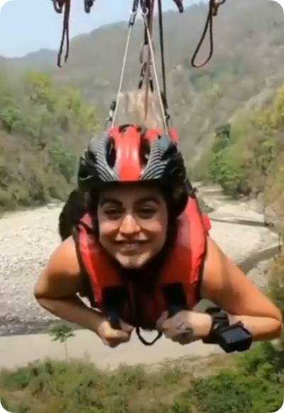 Shenaz Treasury's Thrilling Bungee Jump at Jumpin Heights Rishikesh